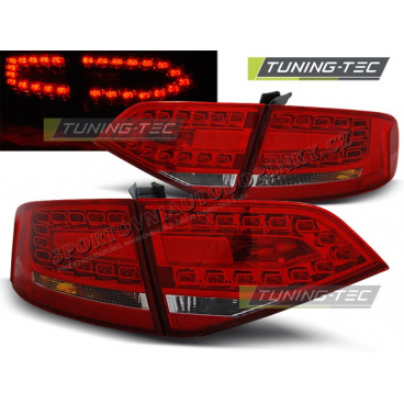 Audi A4 B8 08-11 sedan zadné LED lampy red white (LDAU87)