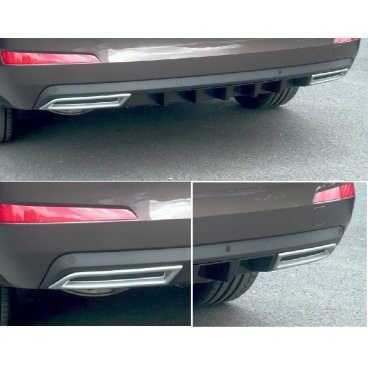 Difúzor zadného nárazníka - ABS čierna metalíza - Škoda Octavia III Limousine, Combi