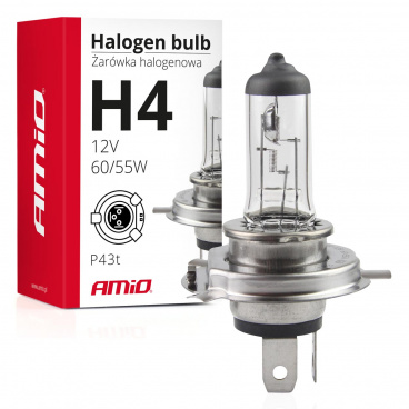 Halogénová žiarovka H4 12V 60/55W filter UV (E4) Halogénová žiarovka H4 12V 60/55W filter UV (E4)