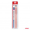 Ružové LED pásiky COB do auta 2x30cm 12V AMIO-04570