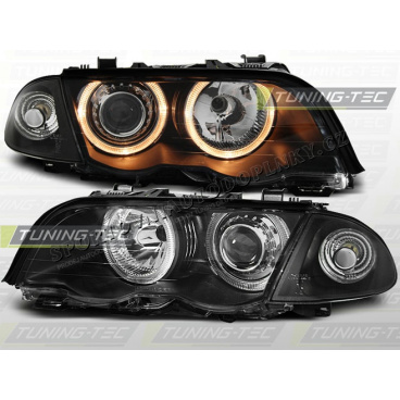 BMW E46 98-01 Angel Eyes black (LPBM41) - sedan, touring BMW E46 98-01 Angel Eyes black (LPBM41) - sedan, touring