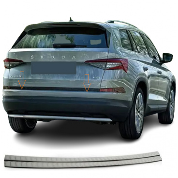 Nerez brúsený panel zadného nárazníka Škoda Kodiaq Nerez brúsený panel zadného nárazníka Škoda Kodiaq
