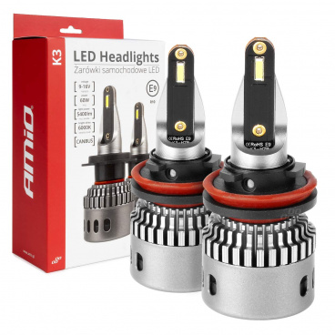 Automobilové LED žiarovky série K3 H8 H9 H11 H16 12V 6000K Canbus