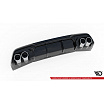 Nadstavec nárazníka Cupra Formentor zadný v.3 + atrapa výfuku Gloss Black strieborná