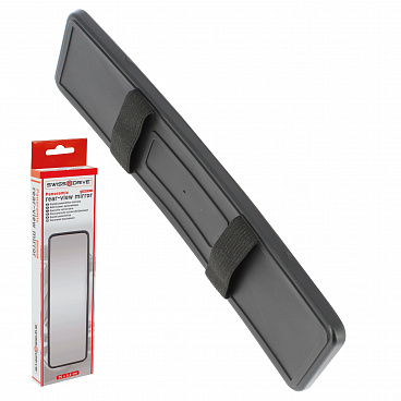 Konvexné panoramatické spätné zrkadlo do auta 25 × 6,5 cm s elastickým uchytením