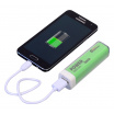 POWER BANK 2600mm + 30cm kábel, zelený