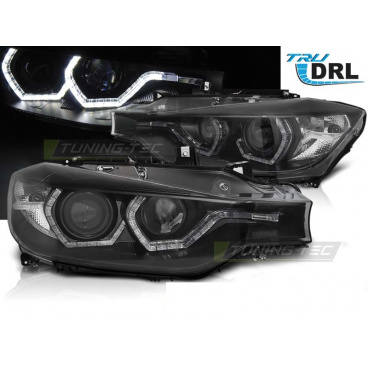 BMW F30, F31 10.2011 - 05.2015 predné svetlá Angel eyes LED black DRL BMW F30, F31 10.2011 - 05.2015 predné svetlá Angel eyes LED black DRL
