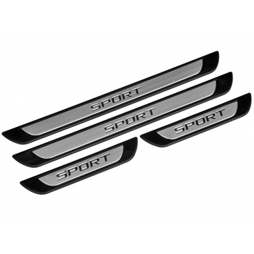 Nerez kryty prahov dverí s logom SPORT pre určité modely áut Nerez kryty prahov dverí s logom SPORT pre určité modely áut