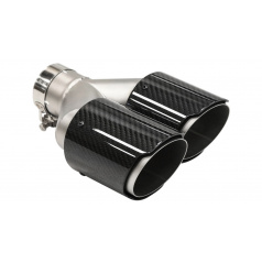 Koncovka Tlmiča 89mmx2 vstup 57mm Pravá Carbon Gloss