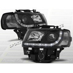 VW T4 Caravelle, Multivan 1996-03 Predné číre svetlá Daylight LED black (LPVWB6)
