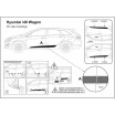 Bočné ochranné lišty dverí (F-39), Hyundai i40, 2011+, Combi
