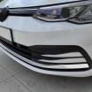 Nerez lišty predného nárazníka VW Golf 8 2020+ 3 ks