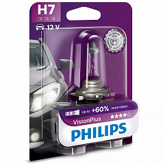 Halogénová žiarovka Philips Vision Plus H7 12V 55W +60% 1 ks
