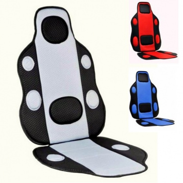 Poťah na sedadlo Tuningage čierno - modrý, červený, sivý Poťah na sedadlo Tuningage čierno - modrý, červený, sivý