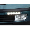 LED denné svetlá svetlá s krycím rámčekom - ABS čierny, Octavia II
