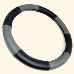 Poťah na volant 100% koža 37-39cm Gray