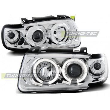 VW Polo 6N 10.94-09.99 hatchback predné číre svetlá angel eyes chrome (LPVW05) VW Polo 6N 10.94-09.99 hatchback predné číre svetlá angel eyes chrome (LPVW05)