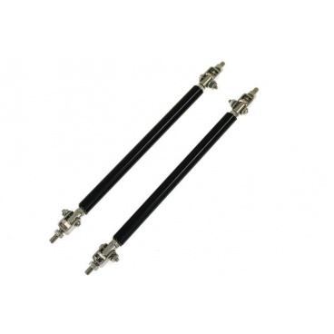 Držiak difúzora, pospoileru 2x200 mm / nerez + alu) čierne Držiak difúzora, pospoileru 2x200 mm / nerez + alu) čierne