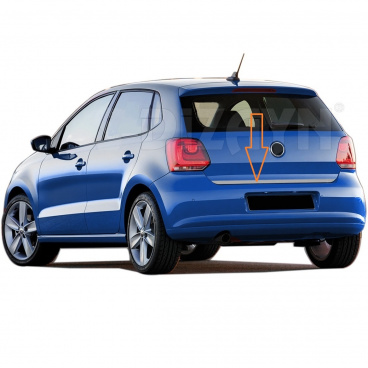 Nerez spodní lišta kufru VW Polo 2009-14 Nerez spodní lišta kufru VW Polo 2009-14