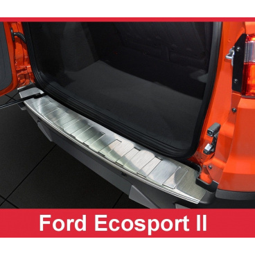 Nerezový kryt zadného nárazníka brúsený Ford Ecosport II 2012-17 Nerezový kryt zadného nárazníka brúsený Ford Ecosport II 2012-17