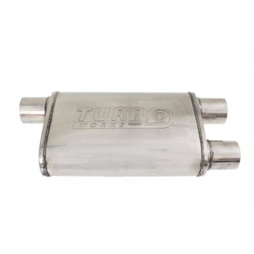 Stredný zadný tlmič 76mm TurboWorks LT 409SS 355mm