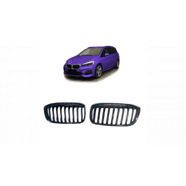 Gril BMW 2 F45 F46 Facelift jednotlivé lamely Lesklá čierna Gril BMW 2 F45 F46 Facelift jednotlivé lamely Lesklá čierna