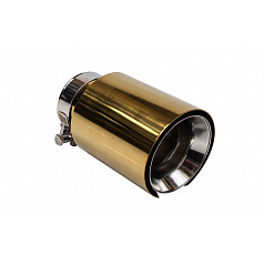 Koncovka tlmiča 101mm vstup 70mm Gold Silver