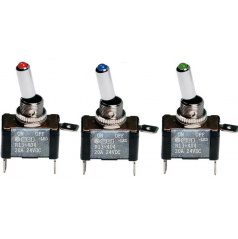 Vypínač Sandtler s LED diódou ON / OFF modrý alebo červený