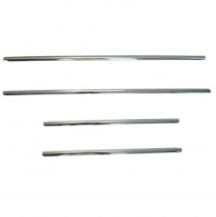 Nerez spodné listy okien Omtec 4ks VW Amarok 2010+