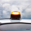 Výstražná blikajúca lampa mini maják 18 LED magnet R65 R10 12V 24V W21ml