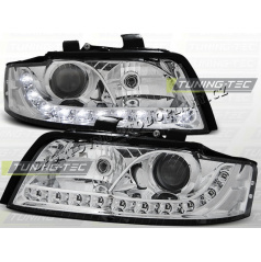 AUDI A4 (B6) 2000-04 Predné číre svetlá DAYLIGHT LED CHROME (LPAU63)