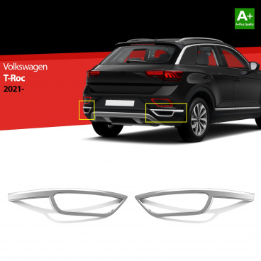 Nerez difúzory výfuku VW T-roc 2021+ Nerez difúzory výfuku VW T-roc 2021+