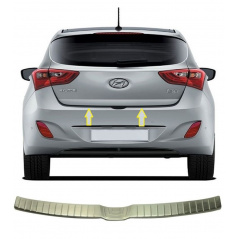 Nerez kryt hrany zadného nárazníka Hyundai i30 2012-16 HTB