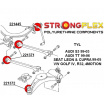 Audi TT 1999-06 Strongflex Šport zostava silentblokov len pre zadnú nápravu 8 ks