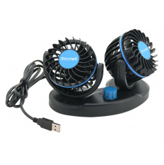 Ventilátor MITCHELL DUO 2x85mm USB 5V na palubnú dosku