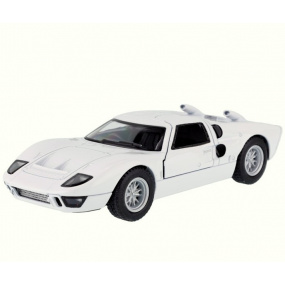 Kovový model Ford GT40 MKII 1966 1:32 bílý Kovový model Ford GT40 MKII 1966 1:32 bílý