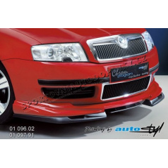 Škoda Superb spoiler pod predný spoiler - čierný dezén