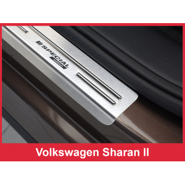 Nerez ochranné lišty prahu dverí 4ks Špeciálna edícia Volkswagen Sharan 2 2010-16 Nerez ochranné lišty prahu dverí 4ks Špeciálna edícia Volkswagen Sharan 2 2010-16