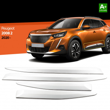 Nerez bočné lišty dverí Peugeot 2008 2020+ Nerez bočné lišty dverí Peugeot 2008 2020+