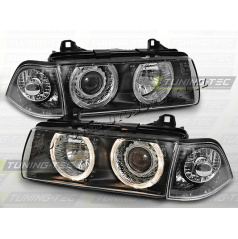 BMW E36 90-99 Angel Eyes black  (LPBM21) - sedan, compact, touring