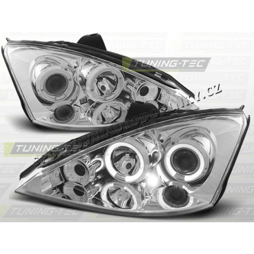 Ford Focus MK1 2001-04 predné číre svetlá Angel eyes chrome (LPFO01) Ford Focus MK1 2001-04 predné číre svetlá Angel eyes chrome (LPFO01)
