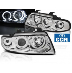 Audi A4 11.1994-12.1998 predné číre svetlá Angel Eyes CCFL chrome (LPAUD6)