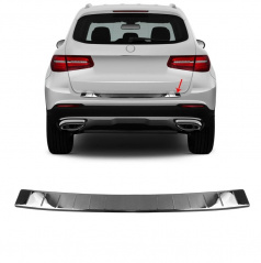 Nerez leštený čierny kryt hornej hrany zadného nárazníka Mercedes GLC X253 2015-2019