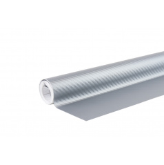 Karbonová fólia carbon 3D strieborná 30cm x 150cm AMIO-02600