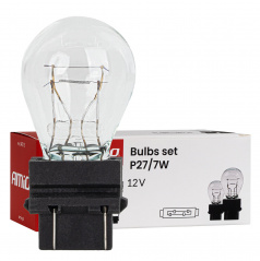 Halogénové žiarovky P27/7W 12V 27/7W W2.5X16q 10ks. AMIO-04513