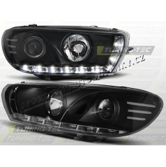 VW Scirocco 2008+ Predné číre svetlá Daylight LED black (LPVWB0)