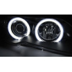 BMW E46 04.2003-06 Coupe, Cabrio predné číre svetlá Angel Eyes CCFL Xenon black (LPBMH5)