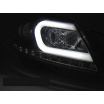 Mercedes W204 C-Klasa 2011-14 přední čirá světla black Tube Light