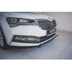 Spoiler pod predný nárazník Ver.1 pre Škoda Superb Mk3 FL Facelift, Maxton Design (čierny lesklý plast ABS)