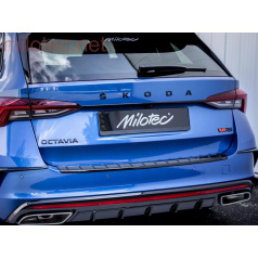 Lišta nad zadnou ŠPZ čierna lesklá Octavia IV vr. RS 2019+